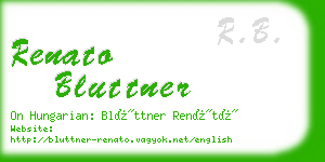 renato bluttner business card